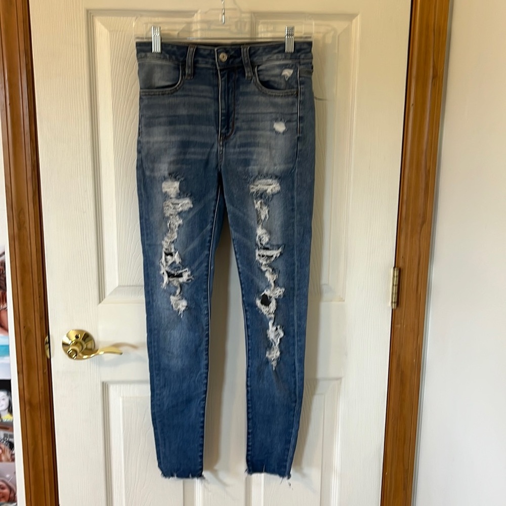 American Eagle Ripped Skinny Jeans